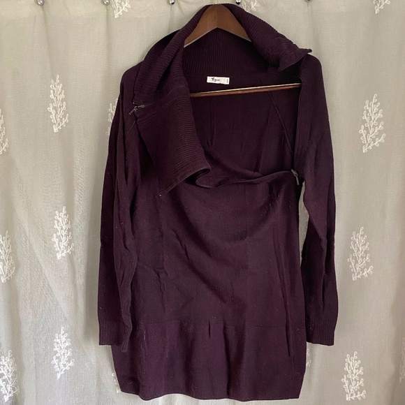 Thyme Maternity Cowl Neck Nursing Tunic Sweater size XL - Picture 2 of 2